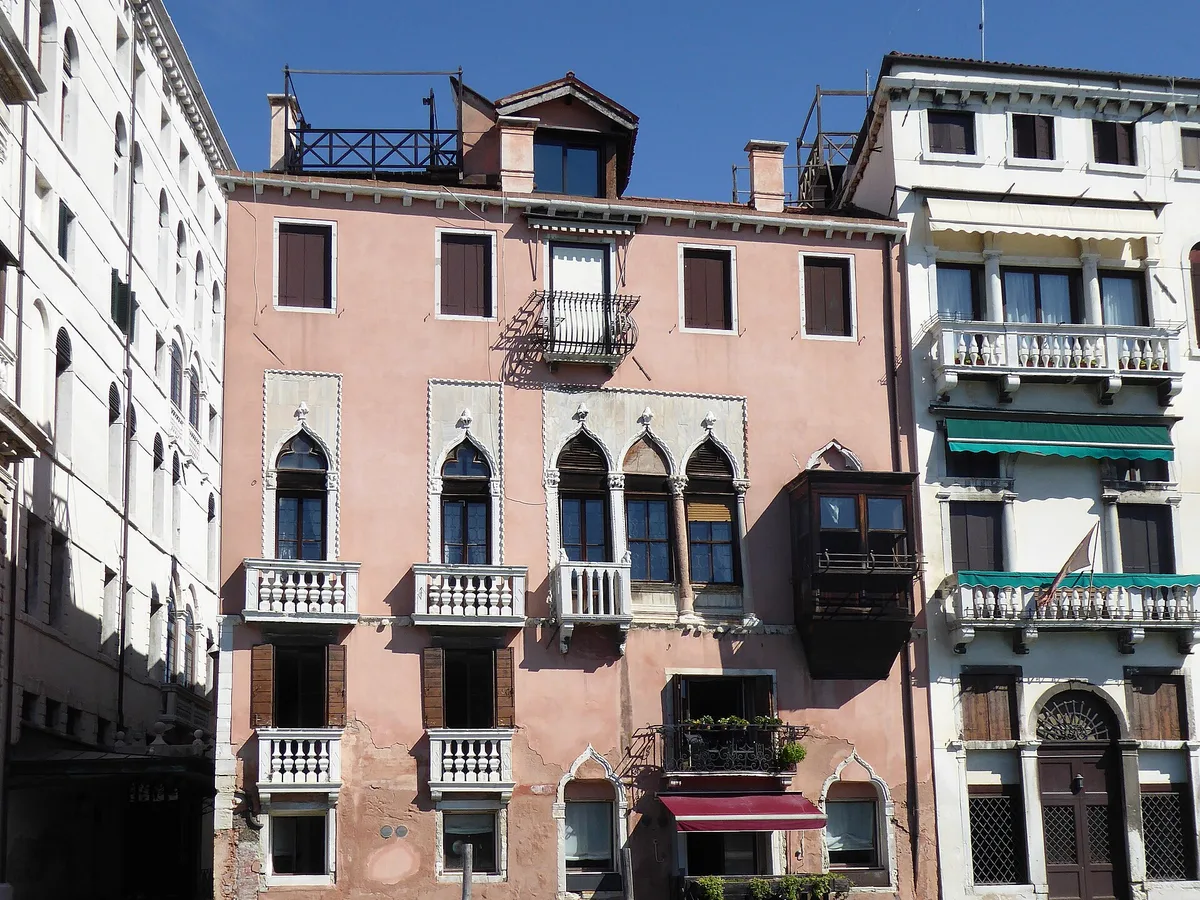 Palazzo Barbarigo Minotto seen from across the Grand Canal